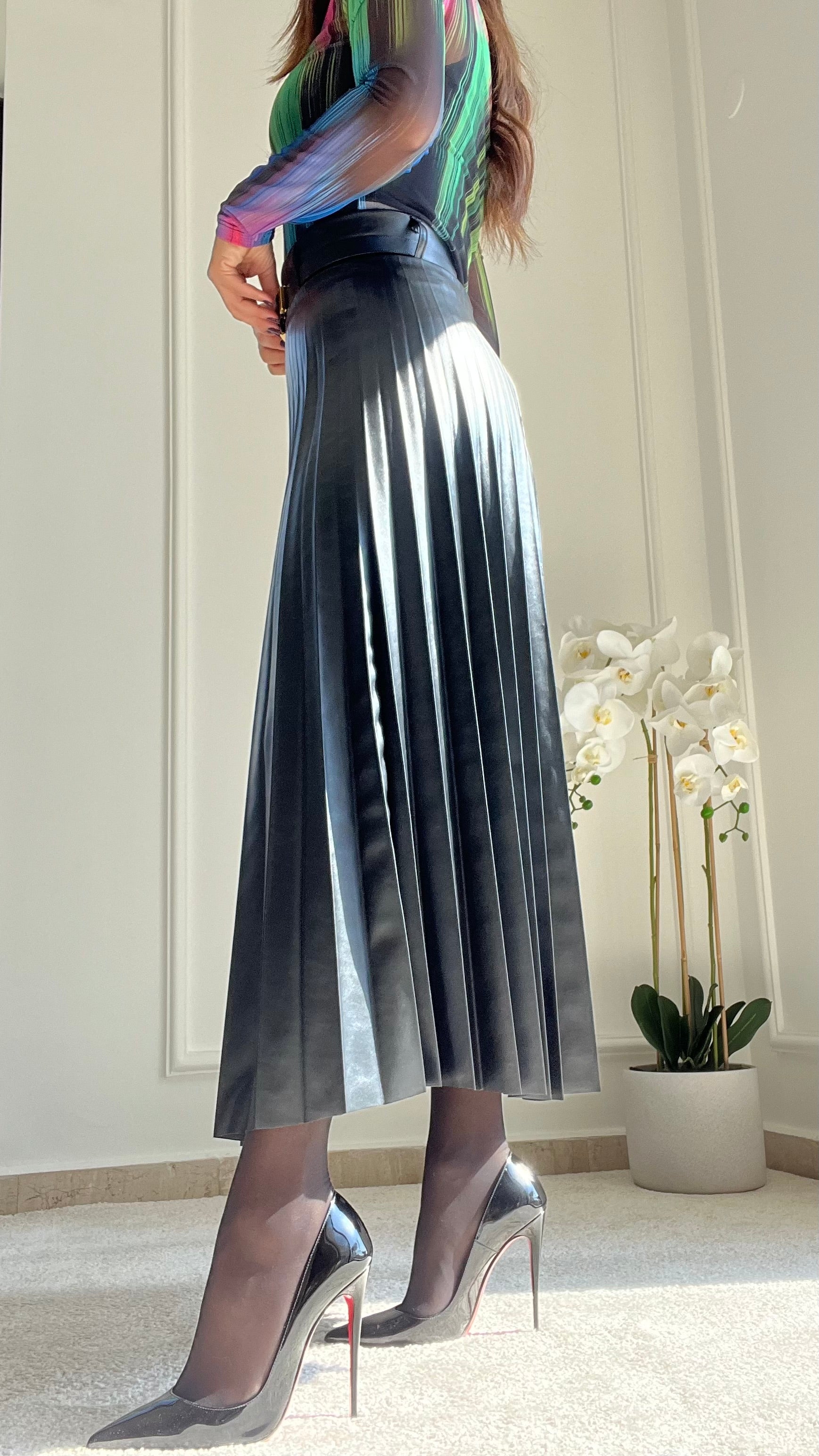 Pleated Maxi Skirt by NYC  Rent Clothes with Le Tote